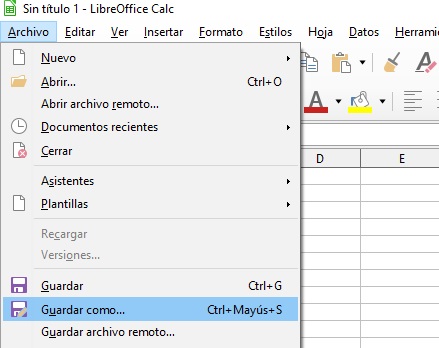 Imagen que muestra la opción de guardar.