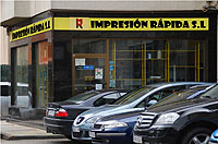Imagen que muestra la fachada de la empresa "Impresión rápida S.L."