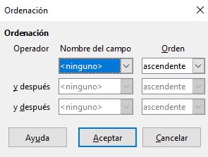 Imagen que muestra la ventana para ordenar los despegables para realizar una ordenación personalizada.