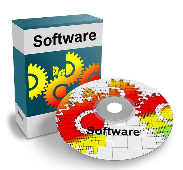Actualizaciones. Imagen aue muestra el texto Softwre y un DVD.