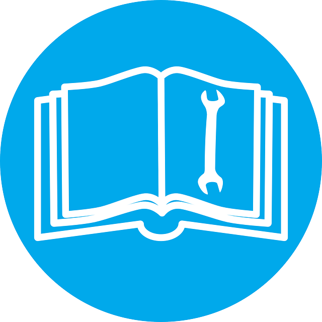 Imagen que muestra el icono de un libro junto con el símbolo de una herramienta.