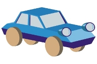 Dibujo de un coche.