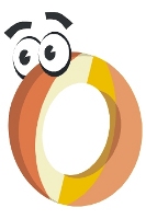 Dibujo del número cero.