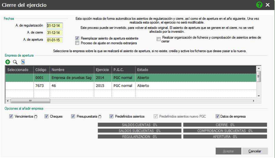 Imagen del listado del libro diario, todos los asientos contables efectuados por la empresa en unas fechas determinadas.