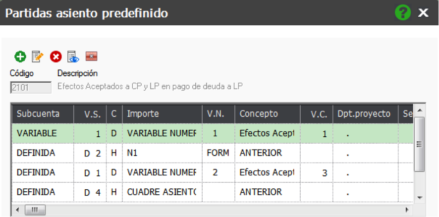 Modificarasientopredefinido