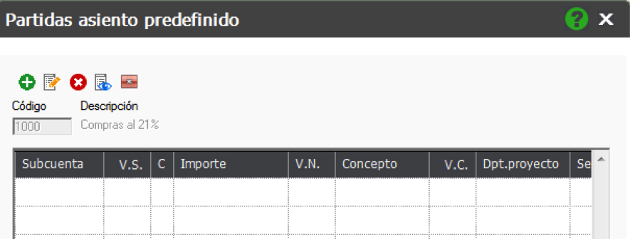 Modificarasientopredefinido