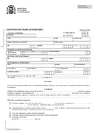 Modelo oficial del contrato para el fomento de la contratación indefinida.