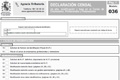  Extracto de la parte superior de una declaración de Hacienda 036, que se presenta para dar de alta la actividad de la empresa. En este trozo de la declaración se observan las casillas correspondientes a los datos identificativos de la empresa, y las causas de la presentación de la declaración.  