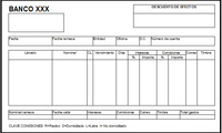 Documento que se presenta en la entidad bancaria para el descuento de efectos, recoge los datos del librado, el importe del nominal, los vencimientos, los días de descuento, el importe del descuento, otros gastos, el importe del timbre, etcétera.