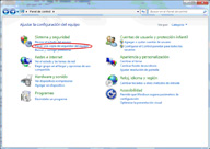 Panel de control de Windows 7