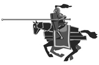  Caballero negro.  