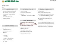 Mapa web. Pantallazo donde se muestra un mapa web de la empresa MERCADONA S.A.