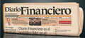 La imagen muestra el periódico “Diario financiero” doblado por mitad.