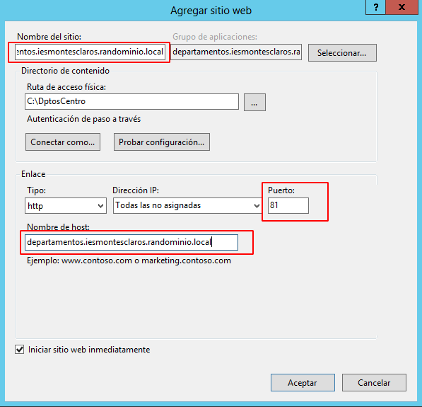 Virtual hosts en Windows Server 2012 - 13