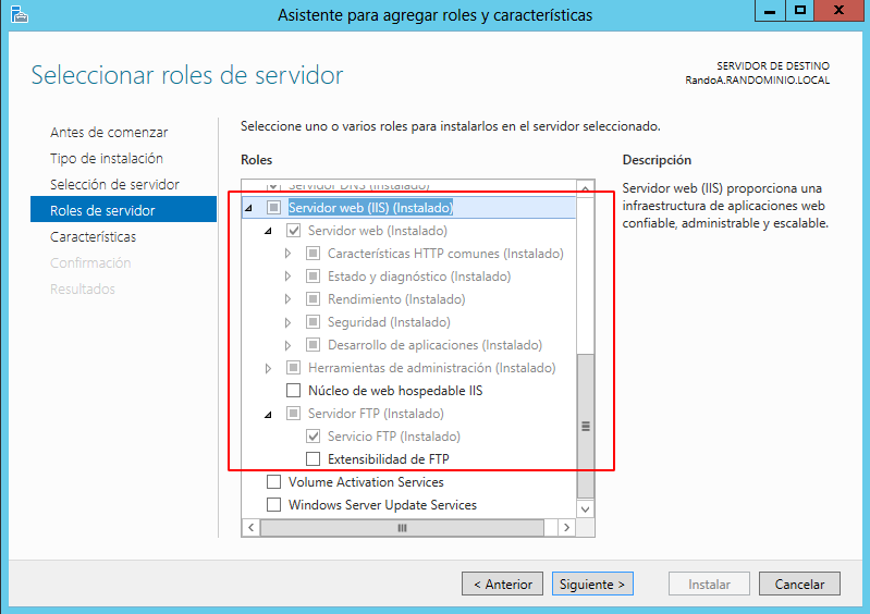 Instalación de rol IIS en Windows Server 2012 - 04