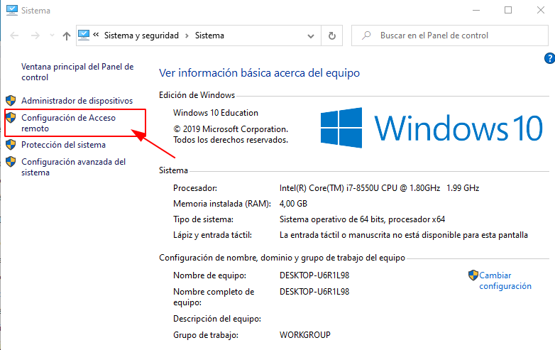 Acceso remoto a Windows 01