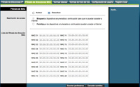 Imagen de un programa de configuración de un router inalámbrico.