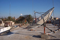 Antena de satélite.