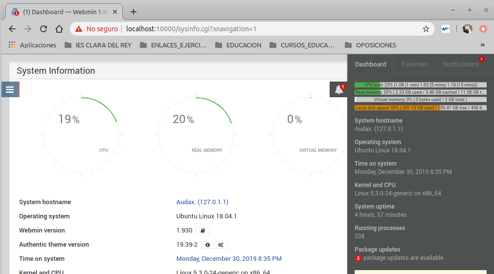 Firewall Webmin