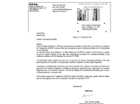 Ejemplo de carta de reclamación.