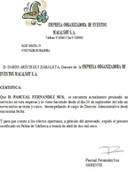 Ejemplo de un certificado.