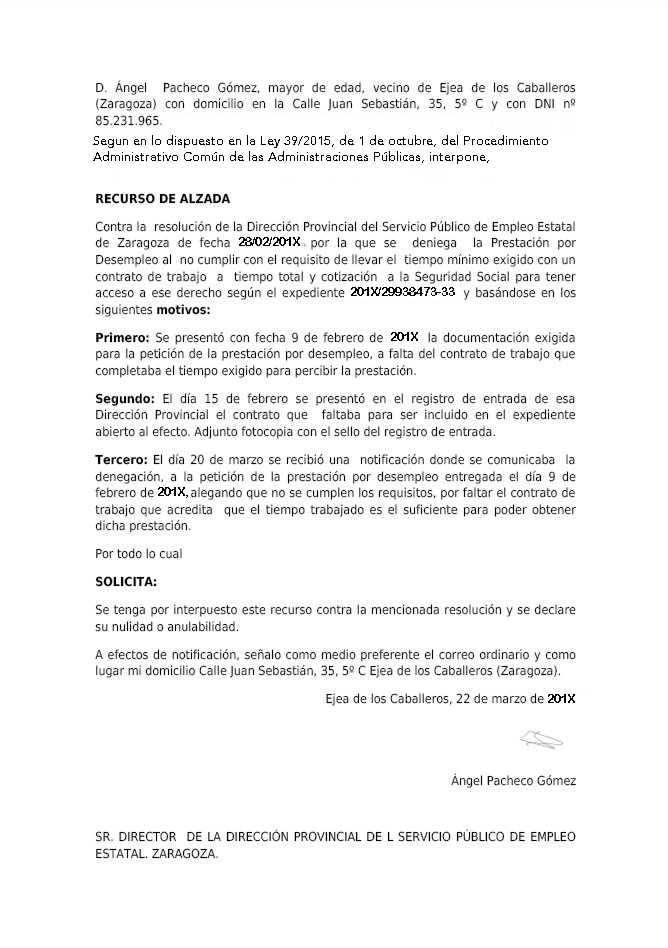 Ejemplo de Recurso.