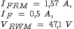 Características del diodo para el ejercicio resuelto.