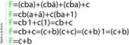 Simplificación de funciones por al álgebra de Boole.