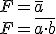 F mayúscula es igual a negada y F mayúscula es igual a negada por b negada.