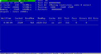 Captura de pantalla de programa Memtest