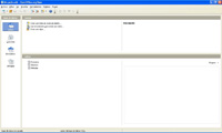 Captura de la ventana principal de OpenOffice Base.