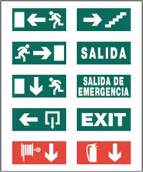 Señal de salida de emergencia