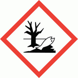 Ilustración de un cuadrado blanco con borde rojo. El cuadrado aparece apoyado en su vértice. En el centro se ven un árbol sin hojas y un pez flotando bocarriba y con la boca abierta.
