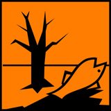 Ilustración de un cuadrado naranja en lel que se ve un árbol sin hojas y un pez flotando bocarriba y con la boca abierta.