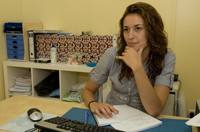 María, directora de la residencia de ancianos.