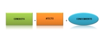 Gráfico con definición básica de conducta como la suma del afecto y el conocimiento 