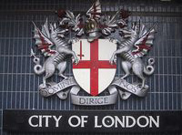 Escudo de la ciudad de Londres.