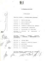 Imagen del índice de un convenio colectivo real, en el que pueden observarse los distintos apartados con los que cuenta y las firmas de los participantes en su elaboración.