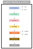 Esquema que relaciona cada uno de los elementos tributarios.