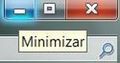 Muestra el botón minimizar pantalla.