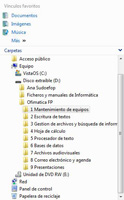 Muestra el panel de navegación del explorador de Windows.