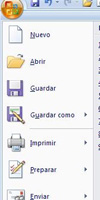 Imagen con las opciones principales.