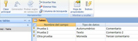 Asignación de la clave principal de la tabla.