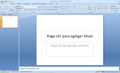 Pantalla de inicio de Microsoft PowerPoint.