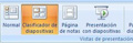 Menú para Clasificador de diapositivas.