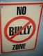 Señal en la que se indica que el “bullying” está prohibido.