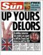 Portada del periódico The Sun.