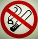 Cartel de no fumar.