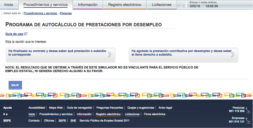 PRESTACIONES DESEMPLEO