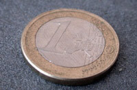 Moneda de un euro.